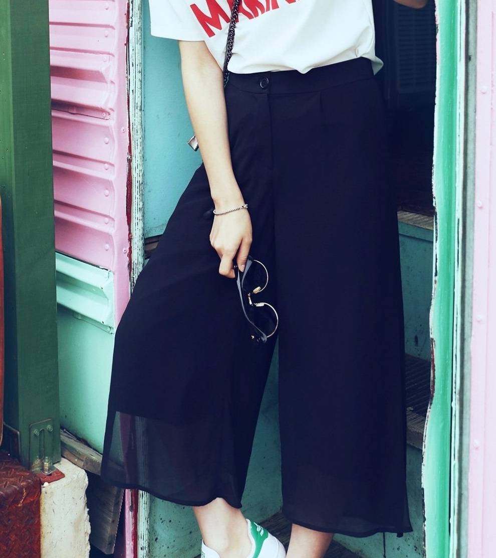 韩版小苹果短裤:今年夏天超流行的阔腿裤，让你又美又有范儿！